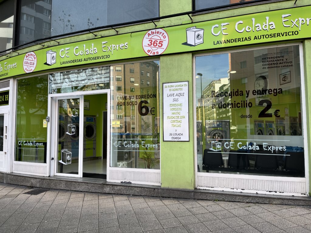Lavandería de autoservicio en Avilés