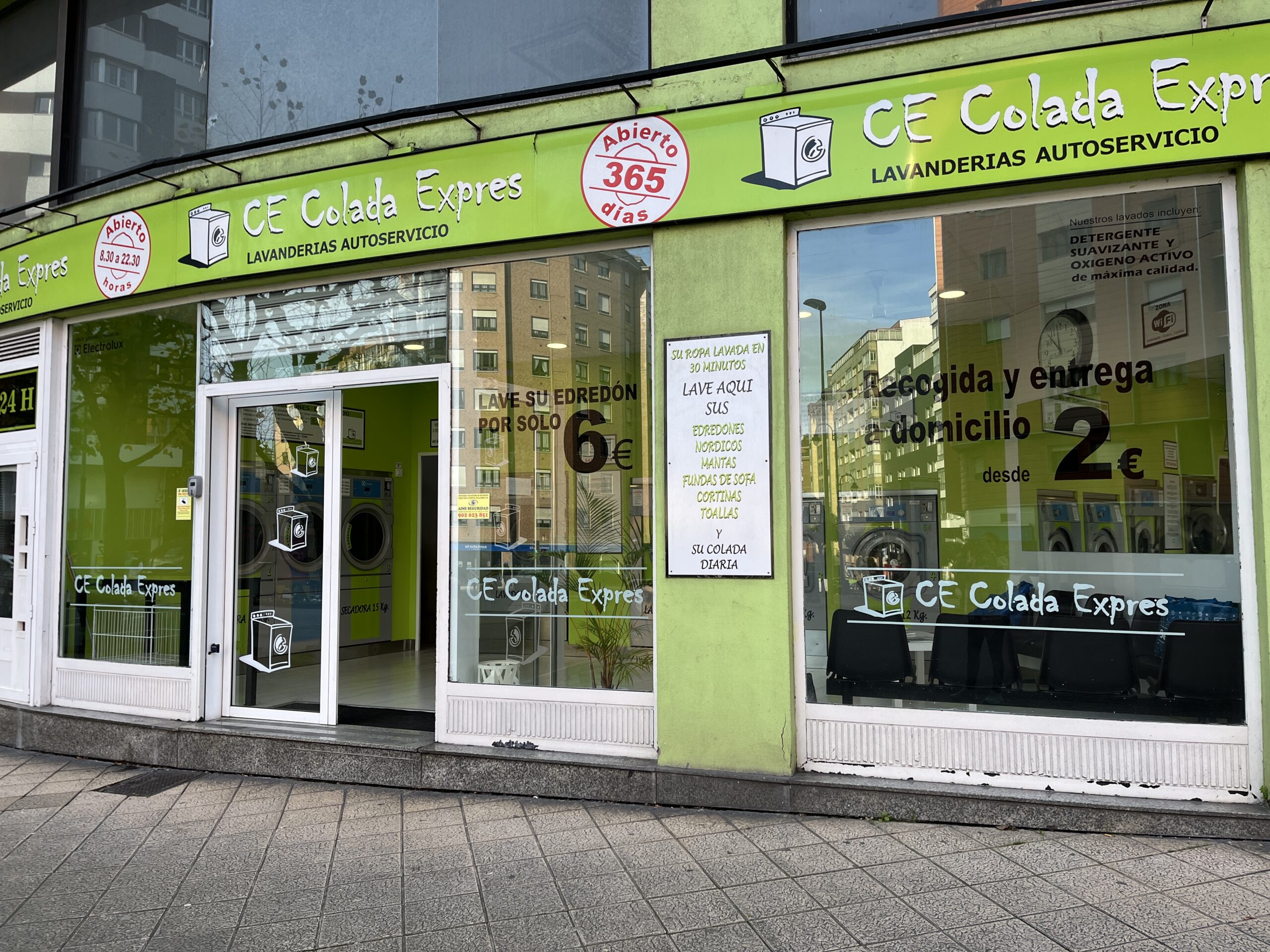 Lavandería de autoservicio en Avilés